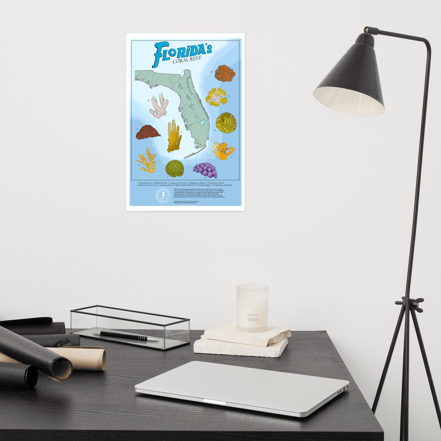 Florida's Coral Reef Poster
